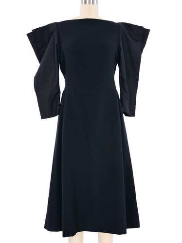 Pauline Trigere Architectural Shoulder Dress