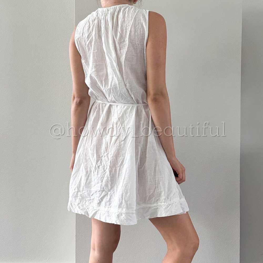 Vanessa Bruno White Cotton Linen Mini Dress - image 11