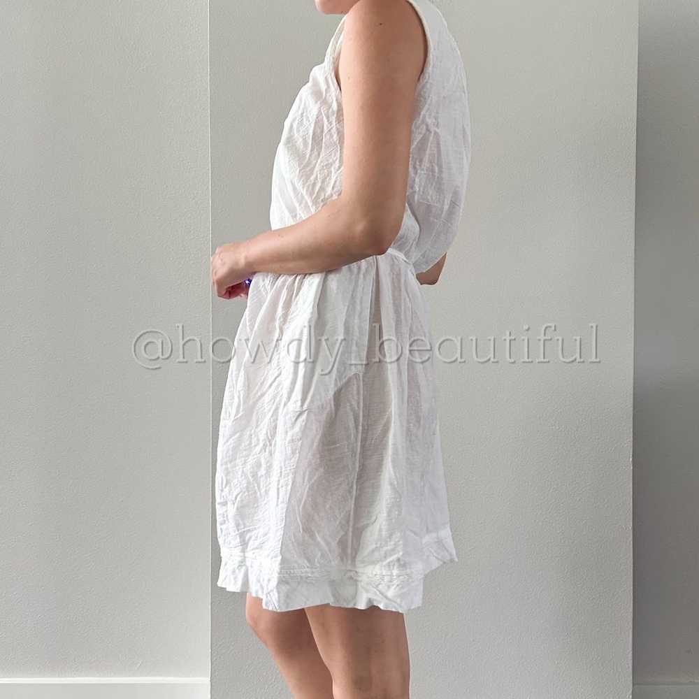 Vanessa Bruno White Cotton Linen Mini Dress - image 12