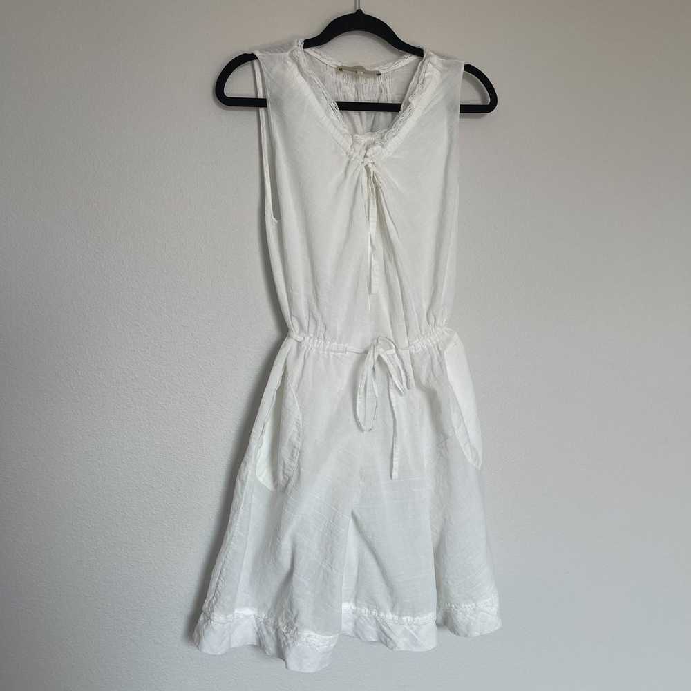 Vanessa Bruno White Cotton Linen Mini Dress - image 2