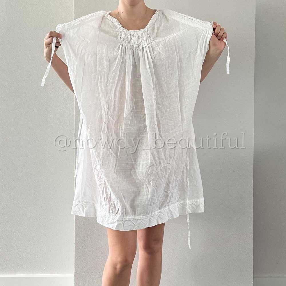 Vanessa Bruno White Cotton Linen Mini Dress - image 9