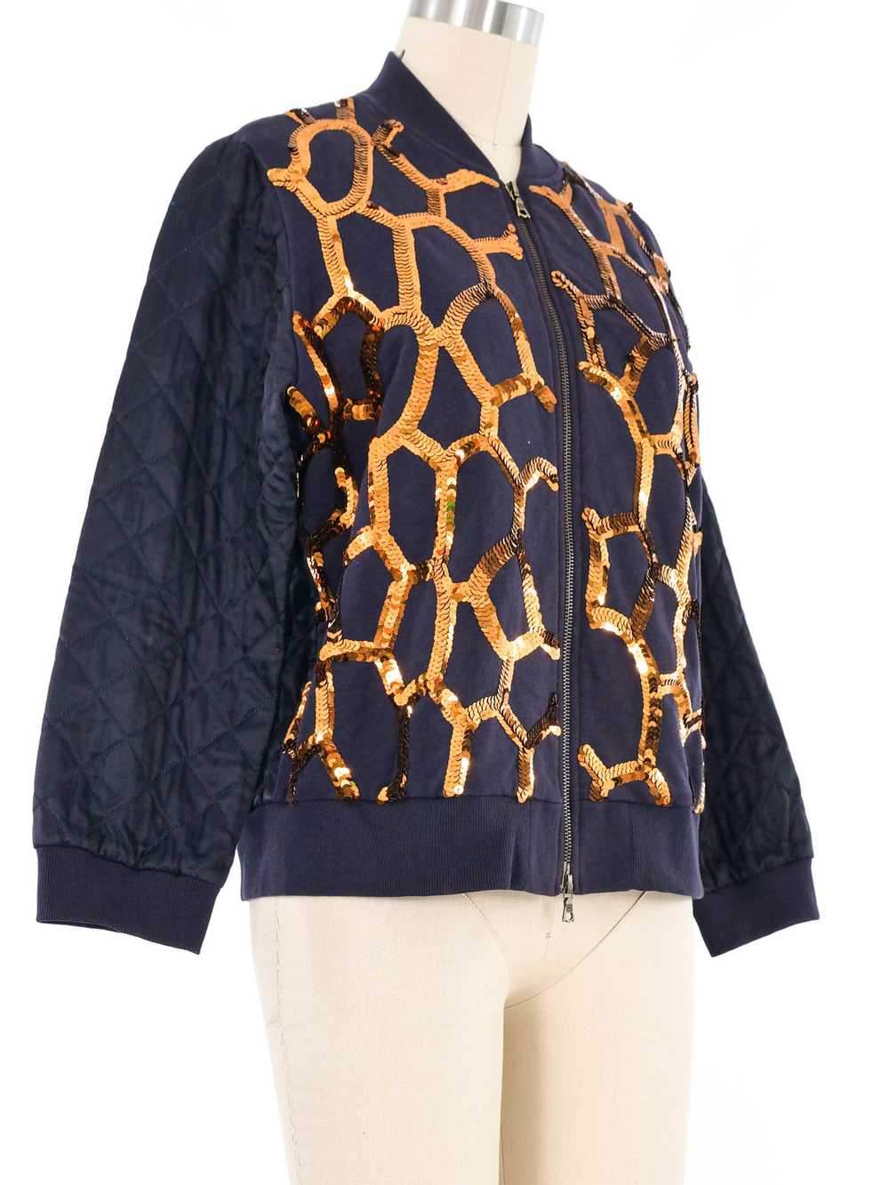 Dries Van Noten Sequin Honeycomb Bomber - image 3