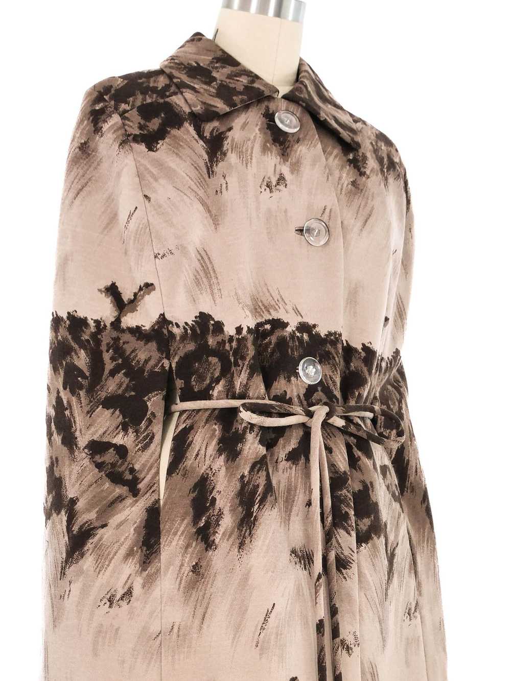 La Mendola Printed Cape Coat - image 4