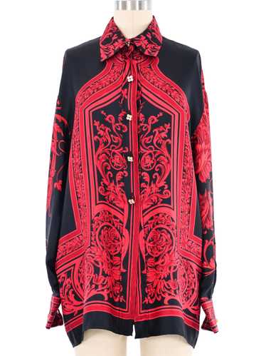 Gianfranco Ferre Baroque Printed Silk Blouse - image 1