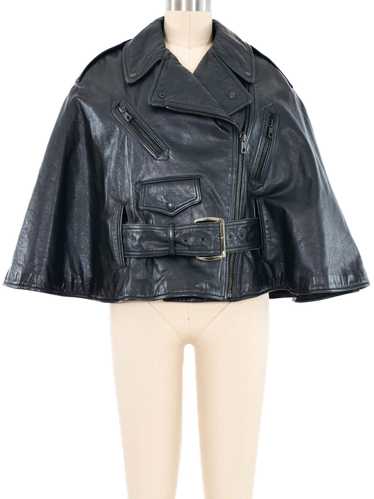 Jean Paul Gaultier Leather Motorcycle Cape