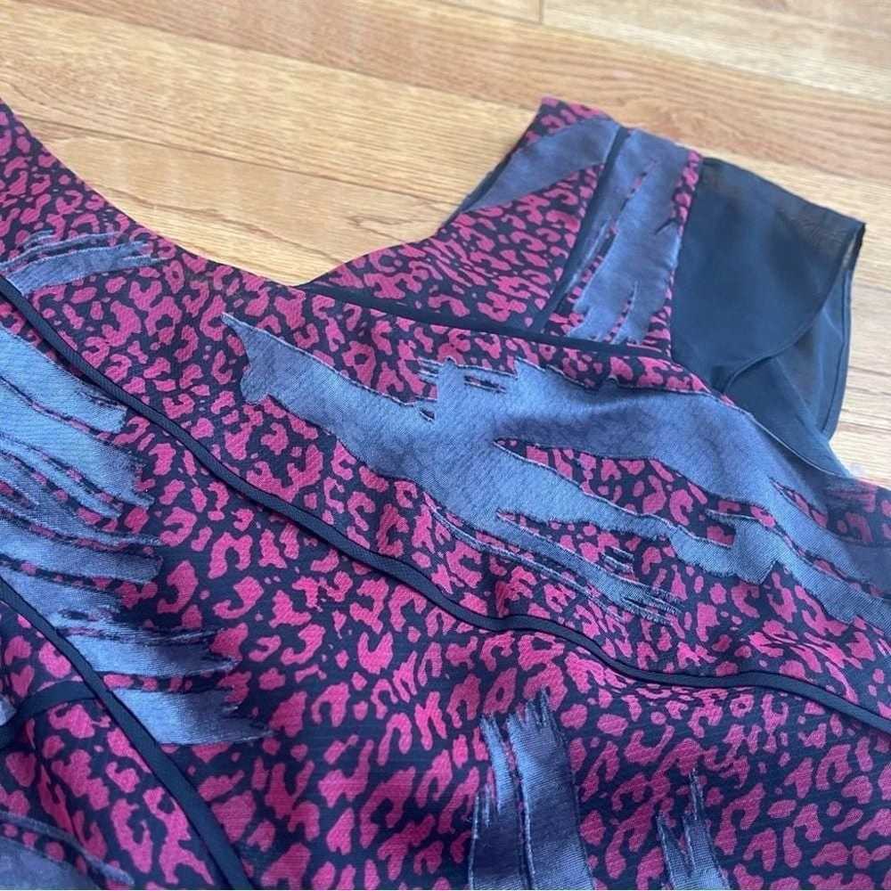 Designer REISS Loretta chiffon dress US size 8 bl… - image 12