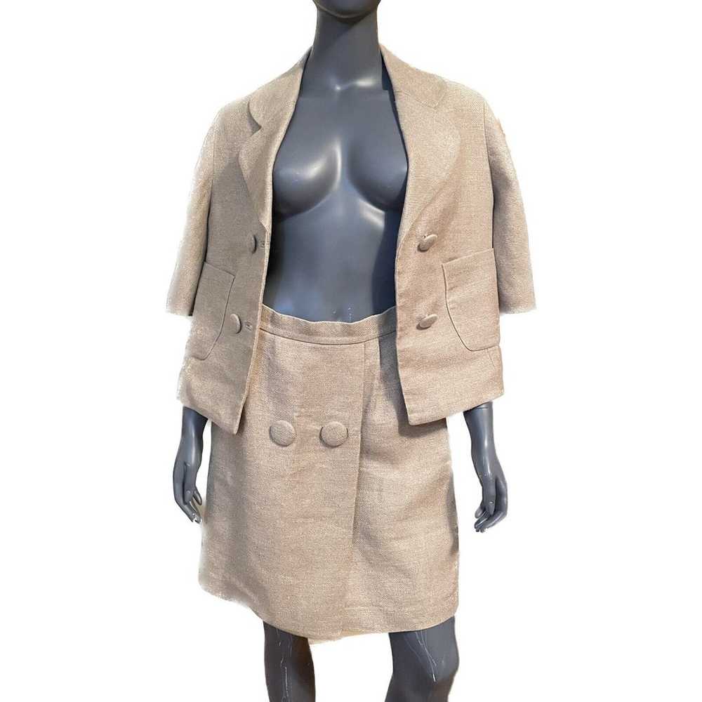 Phillip Lim Beige Linen Silk Suit,Woman,Jacket Sz… - image 5