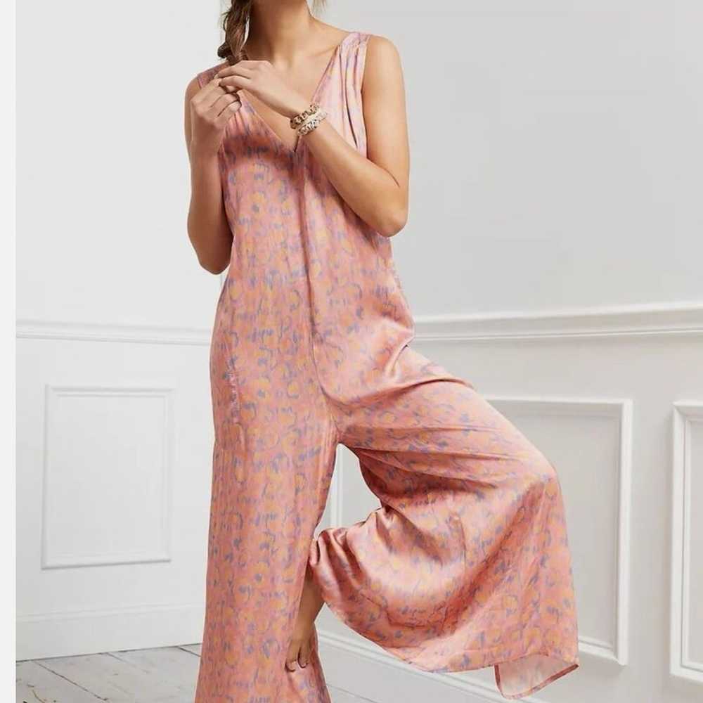 Anthropologie Juniper Printed Wide-Leg Jumpsuit S… - image 1