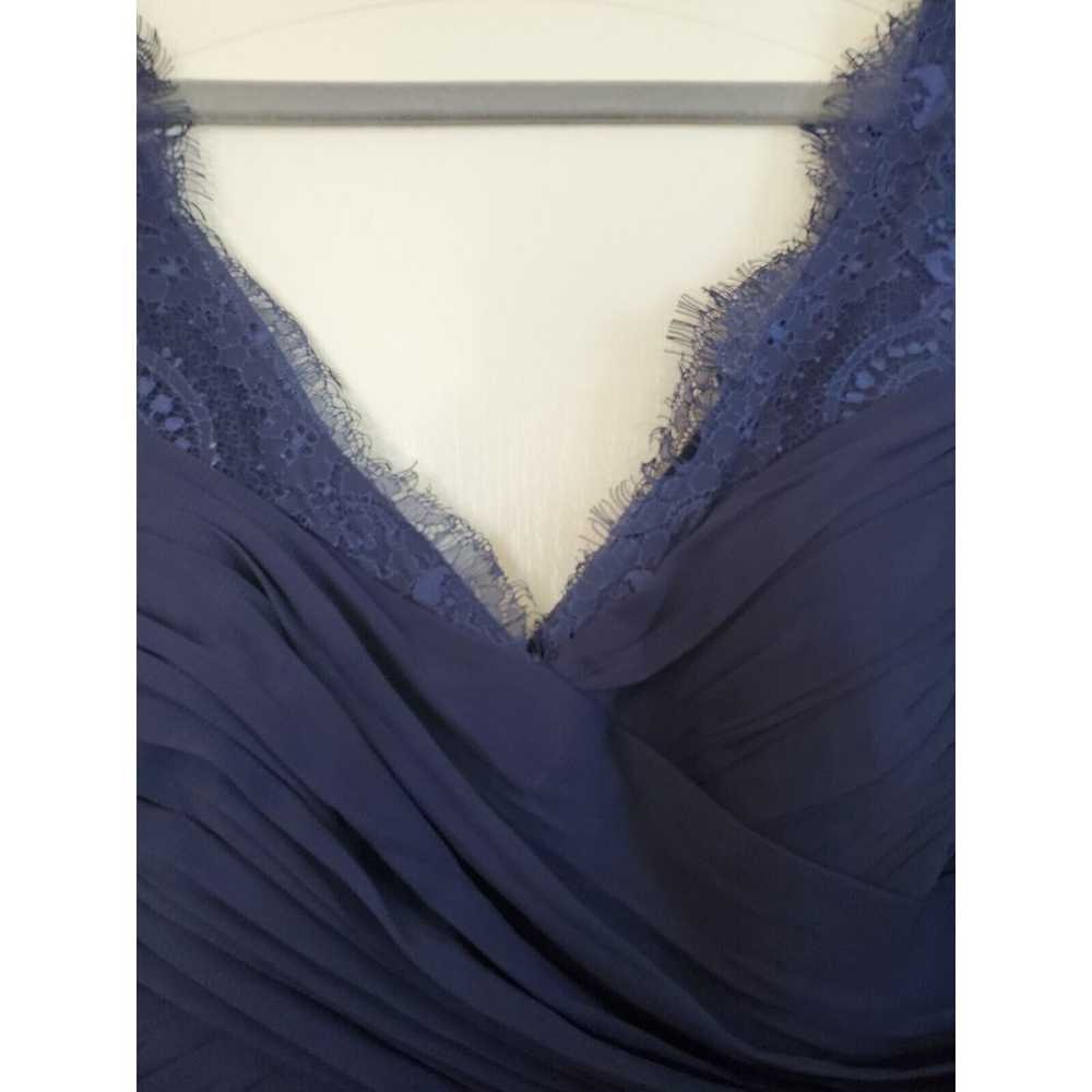 Hitherto BHLDN Navy Blue Fleur Lace Chiffon Maxi … - image 7