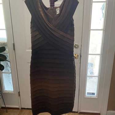 CACHE TIERED RUFFLED DRESS SIZE M - image 1