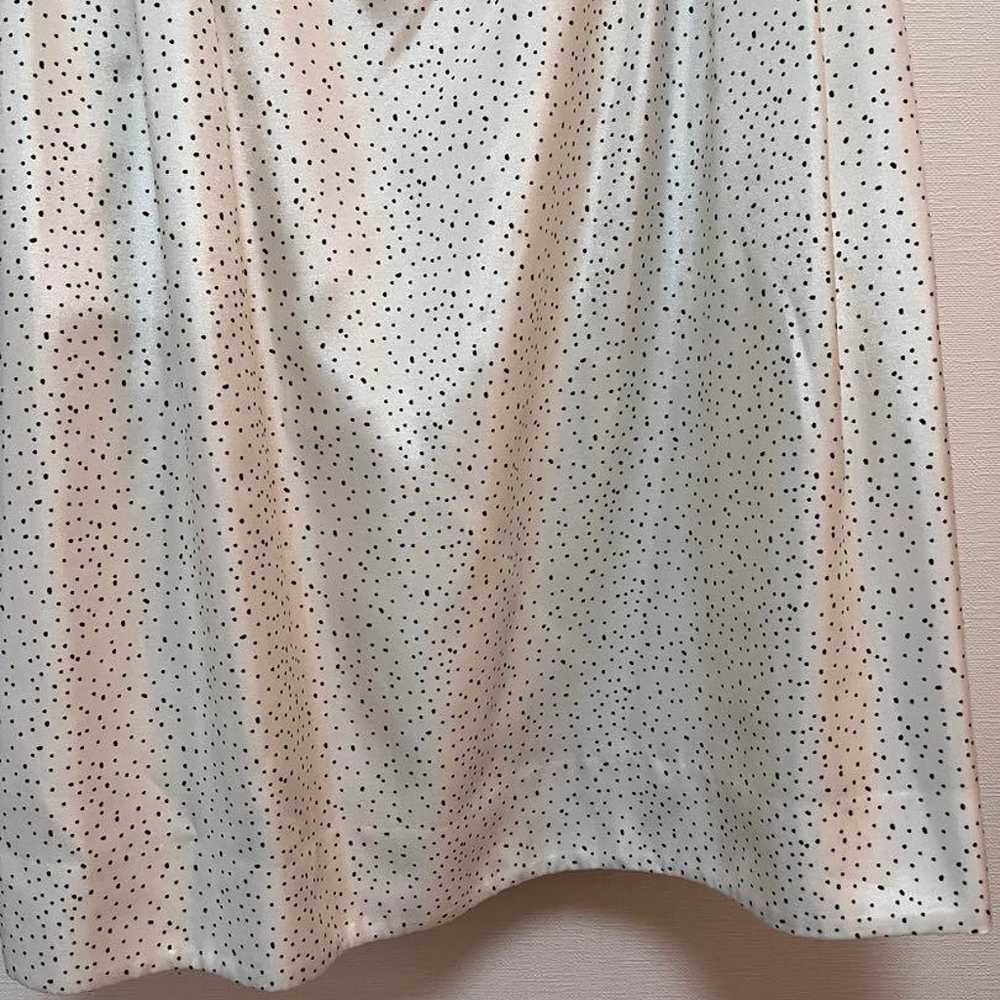 CELFORD Polka Dot Sleeveless A-Line Dress White - image 3