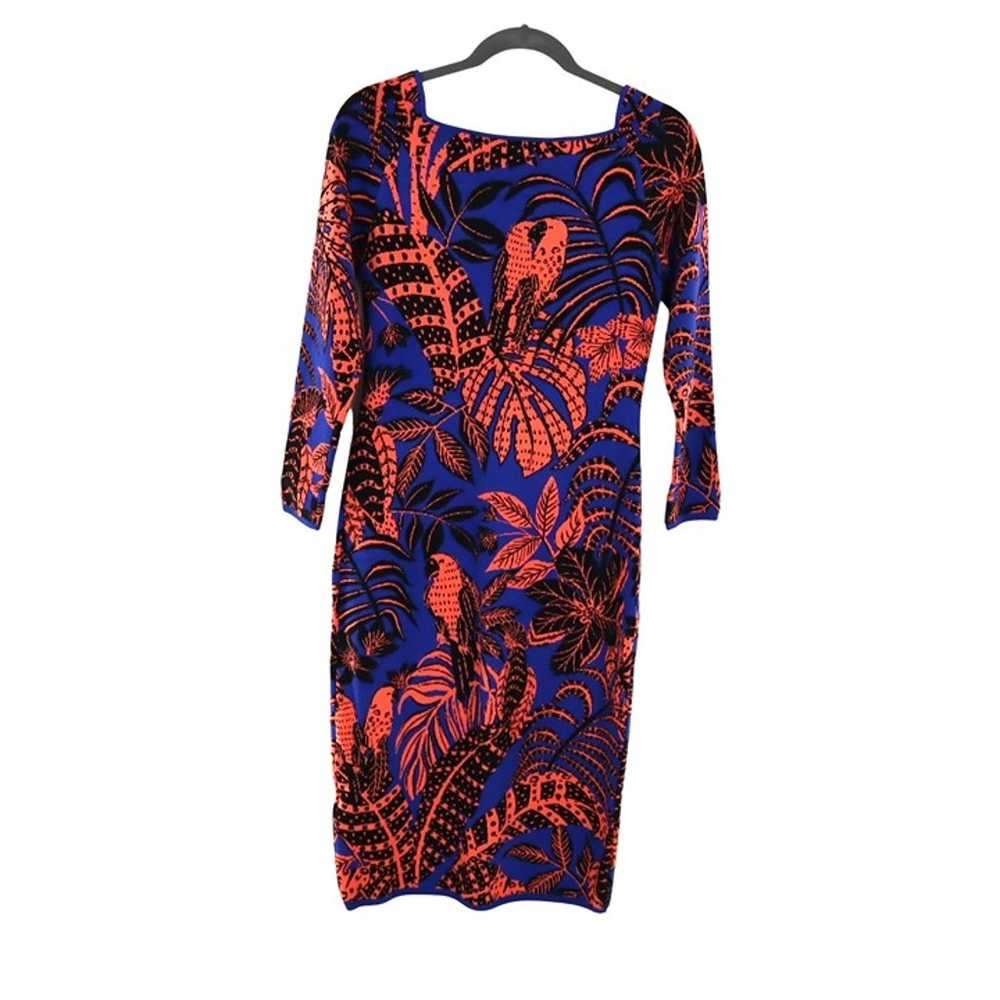 Farm Rio Tropical Gold Long Sleeve Dress Women's … - image 2