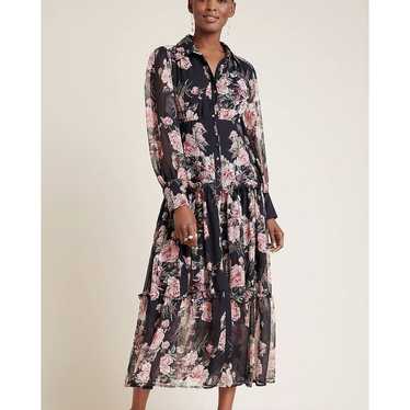 Bardot Nadia Tiered Maxi Floral Dress Size US 10/L