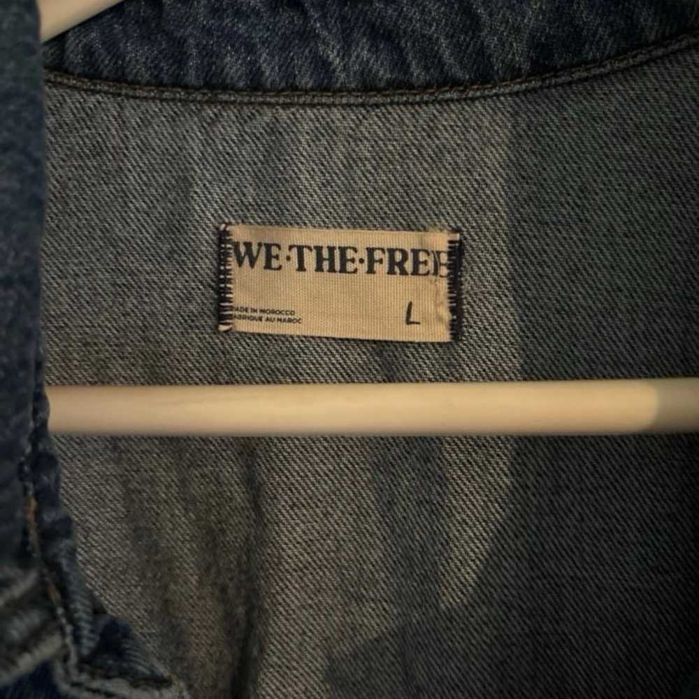 We the free denim jumpsuit size large - image 4