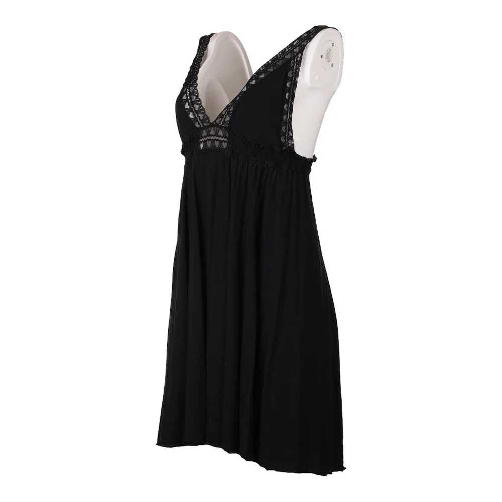 Emporio Armani Lace Mini Dress - Small Black Visc… - image 2