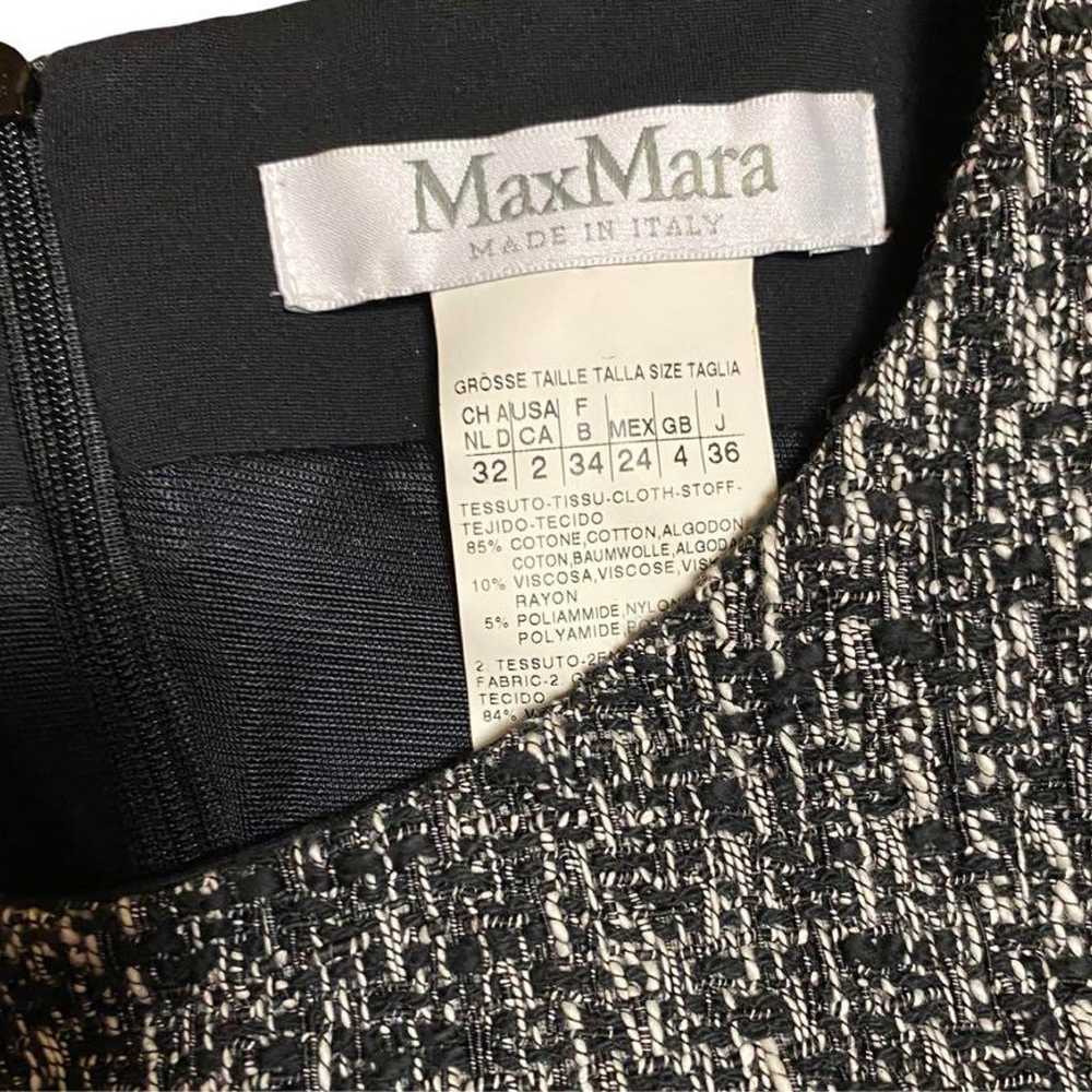 Max Mara White Tag Tweed Sleeveless Dress - image 2