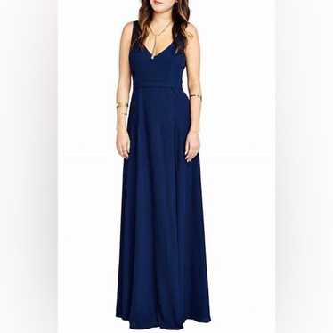 Show Me Your MuMu Navy Blue Jen Maxi Dress Size S - image 1