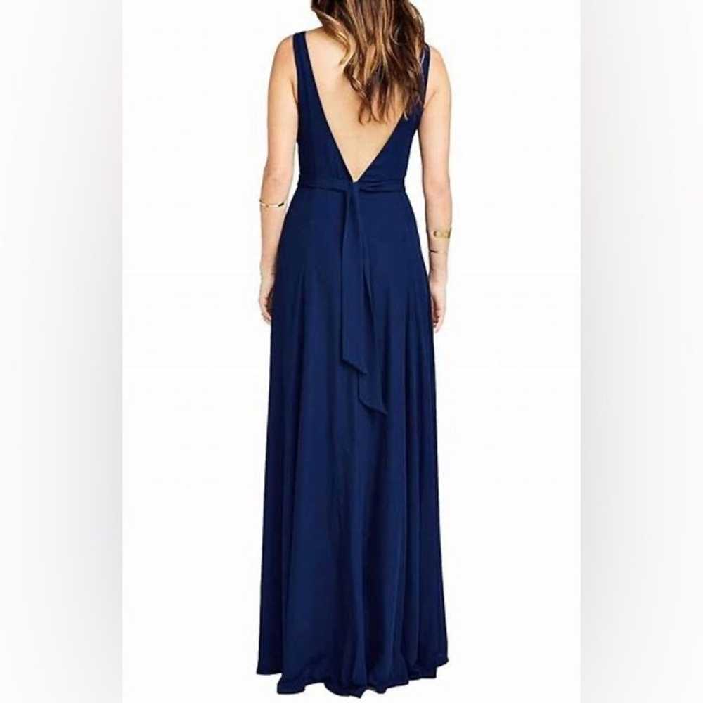 Show Me Your MuMu Navy Blue Jen Maxi Dress Size S - image 3