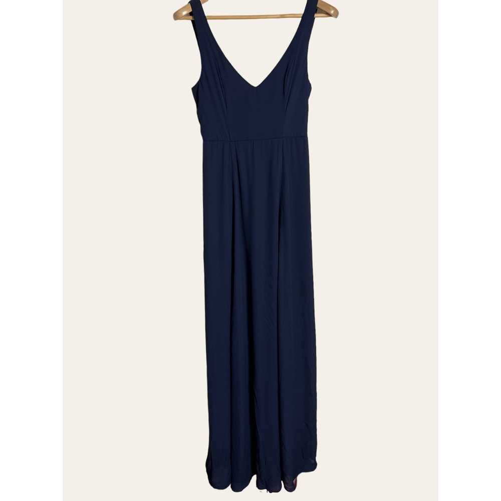 Show Me Your MuMu Navy Blue Jen Maxi Dress Size S - image 4