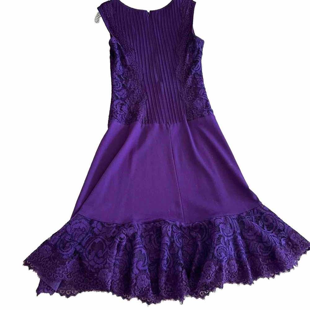 Tadashi Shoji Sheath Dress Womens Medium Purple S… - image 2