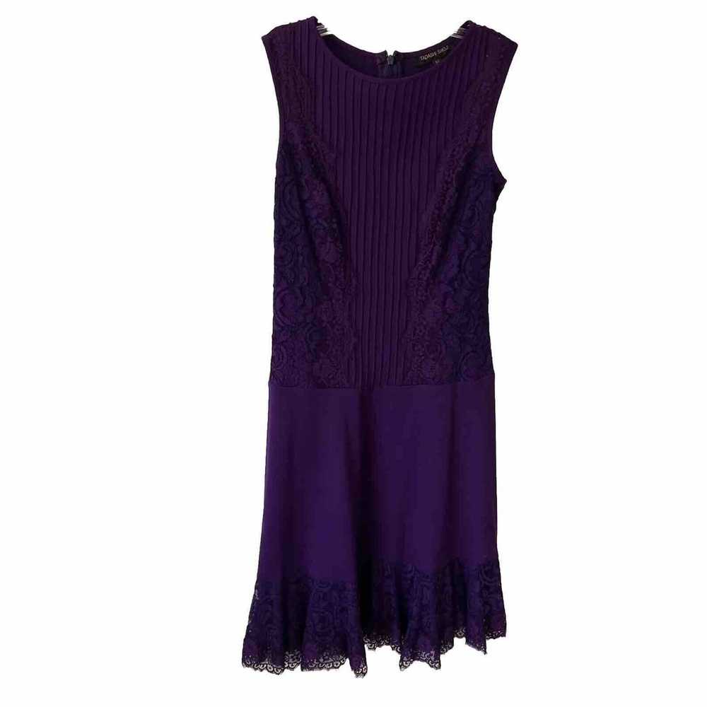 Tadashi Shoji Sheath Dress Womens Medium Purple S… - image 3