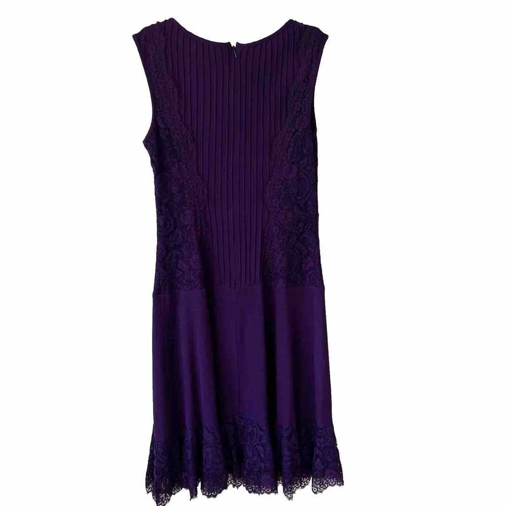 Tadashi Shoji Sheath Dress Womens Medium Purple S… - image 4