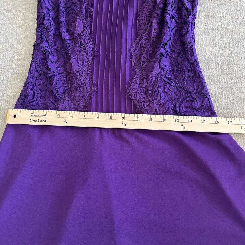 Tadashi Shoji Sheath Dress Womens Medium Purple S… - image 8