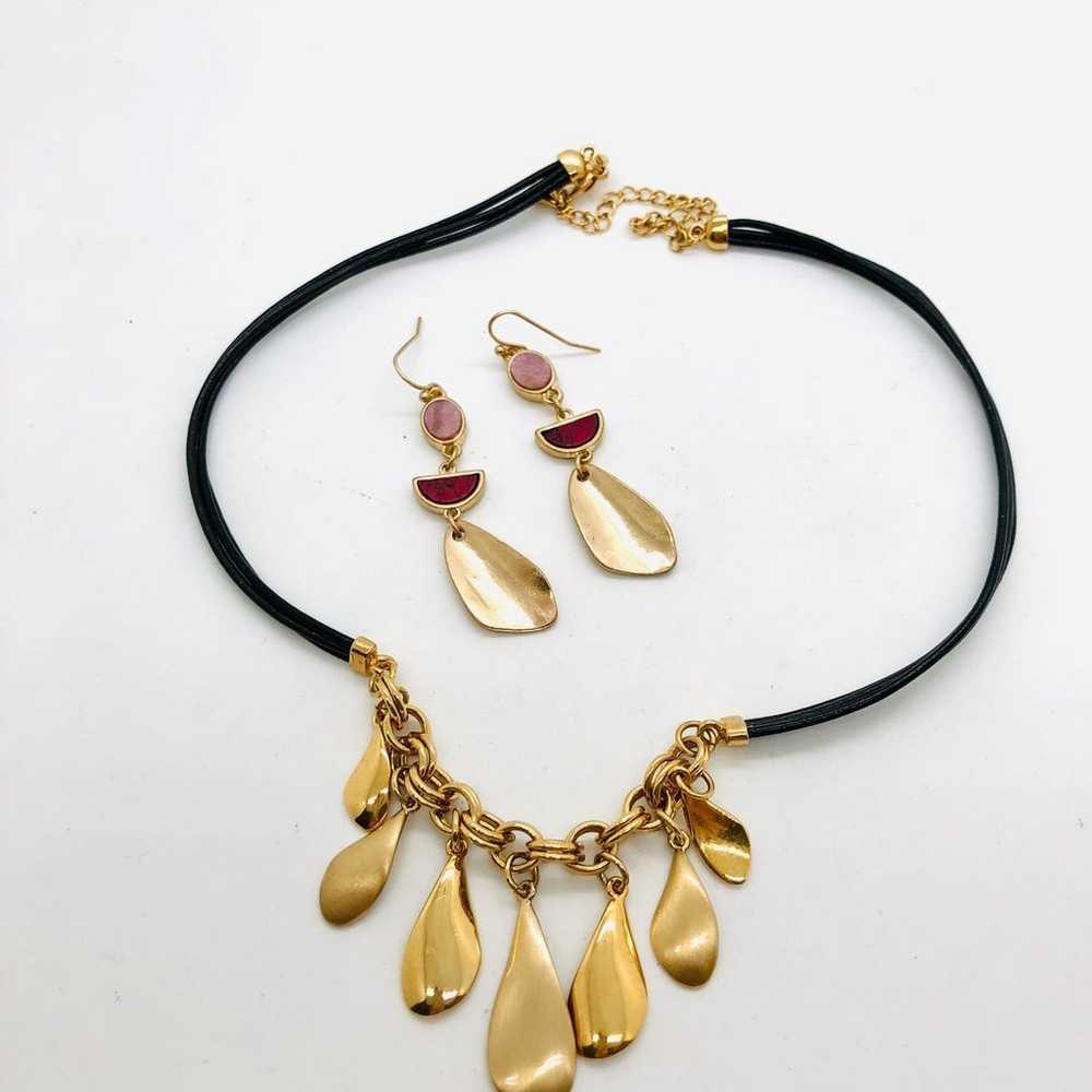 Vintage Lia Sophia Necklace & Earrings - image 2