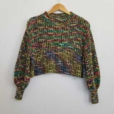 Code Mode Angora Blend Multi Color Sweater Size S… - image 1