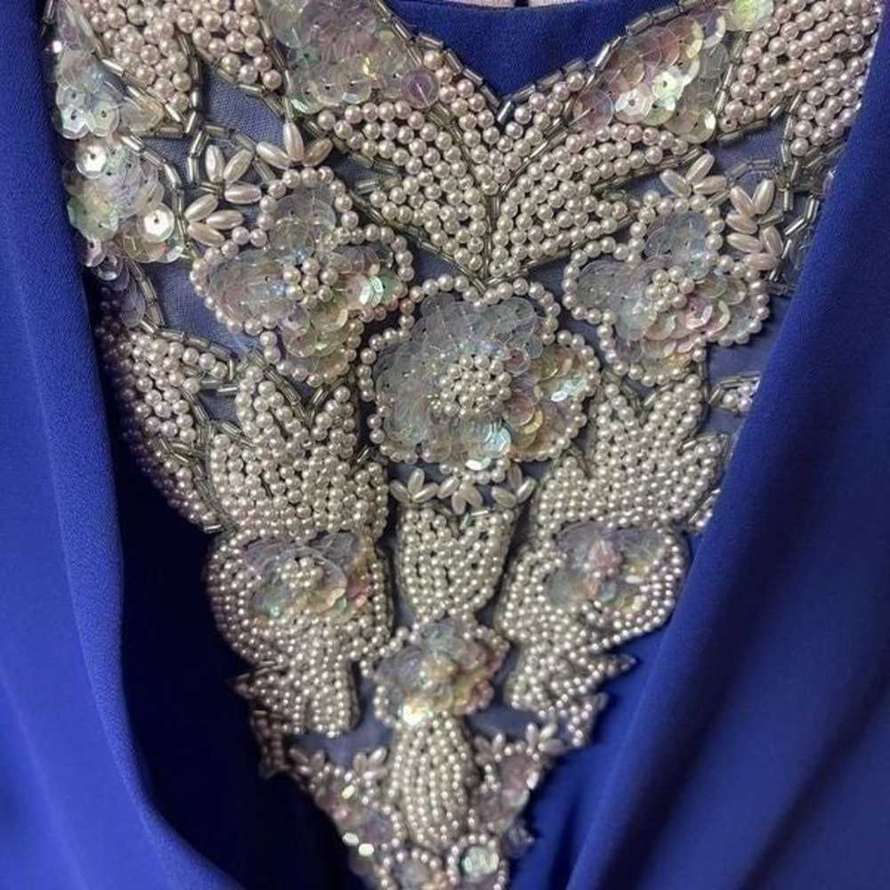 Vintage Ursula of Switzerland Beaded Sequin Purpl… - image 8