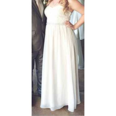 Cream full length dress