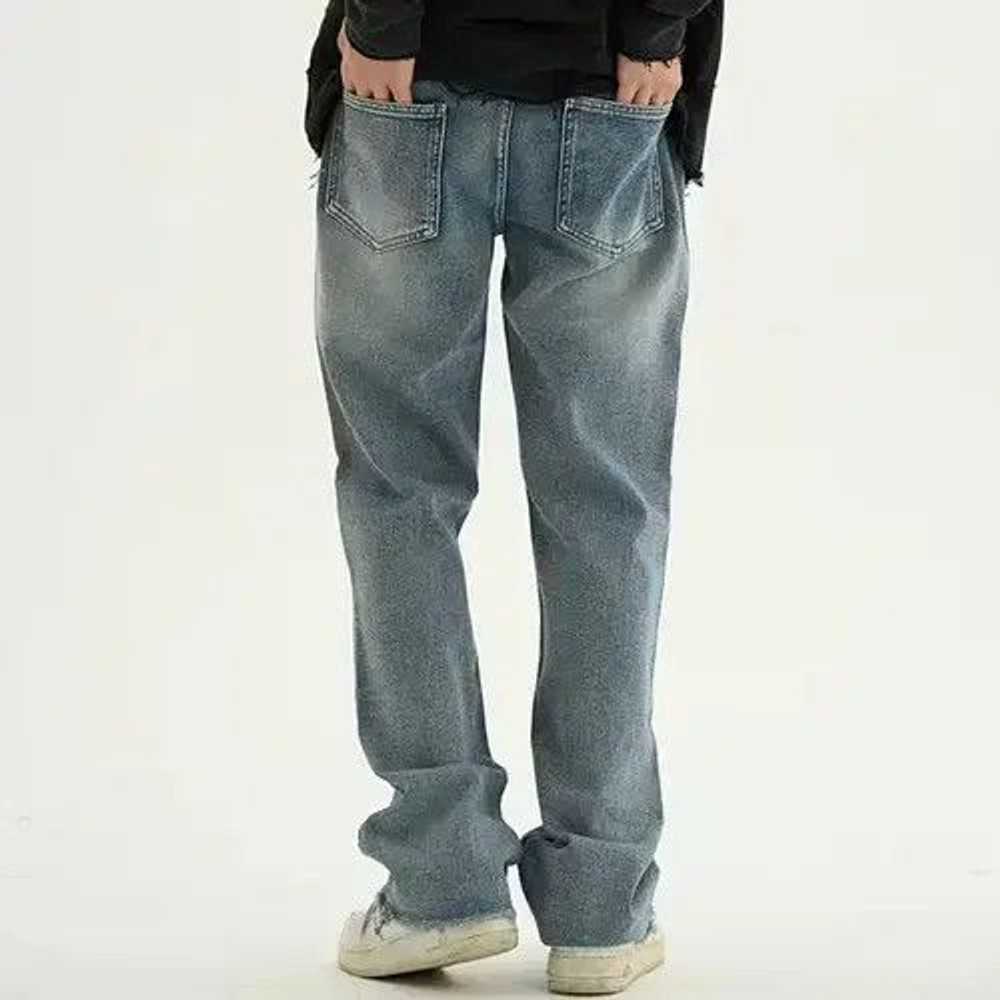 Streetwear Embroidery Casual Denim Pants Men - image 2