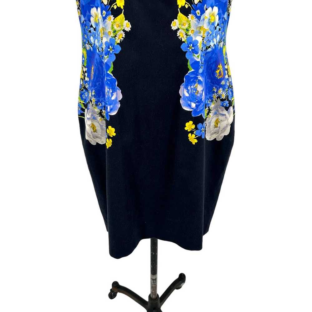 Hobbs London Fiona Sheath Dress Blue Navy Floral … - image 3