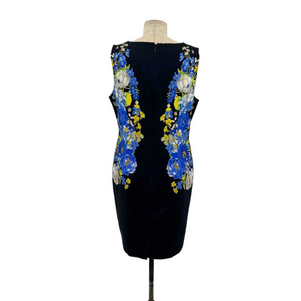 Hobbs London Fiona Sheath Dress Blue Navy Floral … - image 5