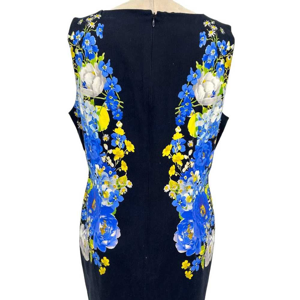 Hobbs London Fiona Sheath Dress Blue Navy Floral … - image 6