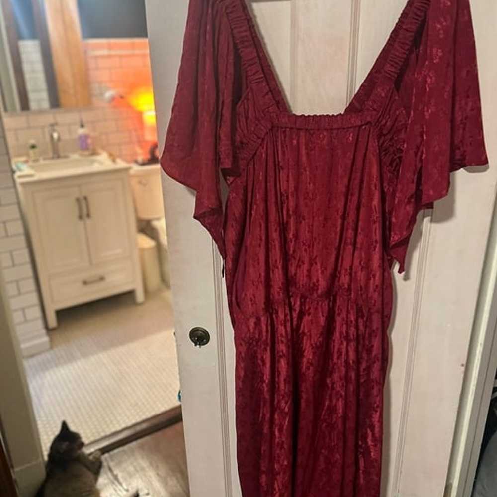 Free People's Cha Cha Maxi Dress in Red/Verm, XL - image 3