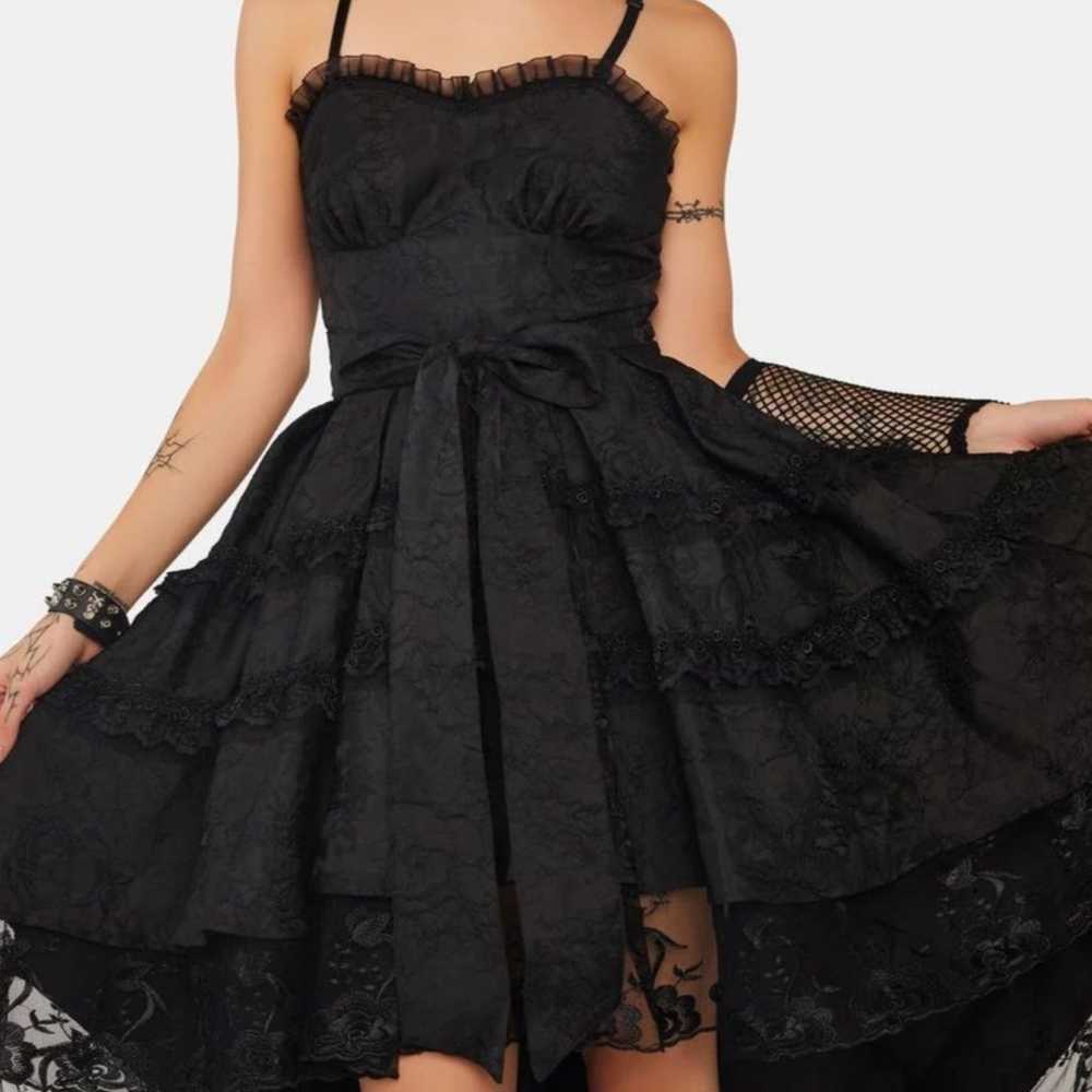 Fancy Lace Goth Dress by Dark In Love :) - image 2