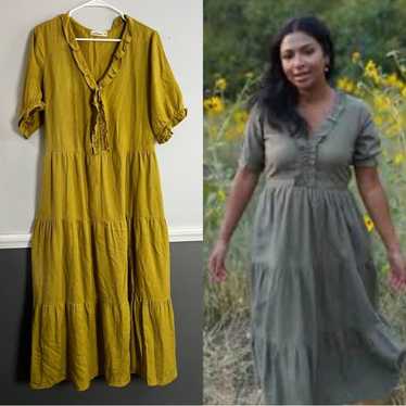 Little Cottonwood Acacia Dress Mustard Yellow XXL