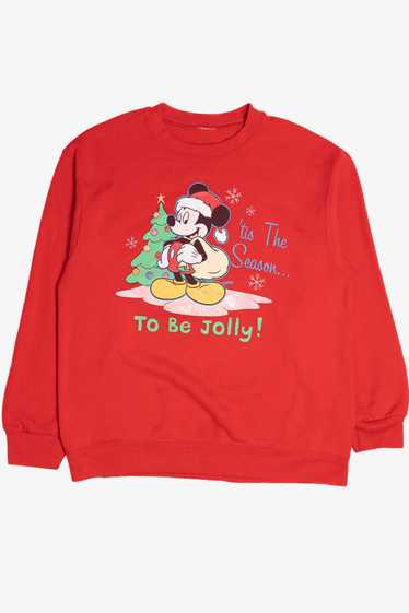 Vintage Mickey Mouse "Tis The Season To Be Jolly" 