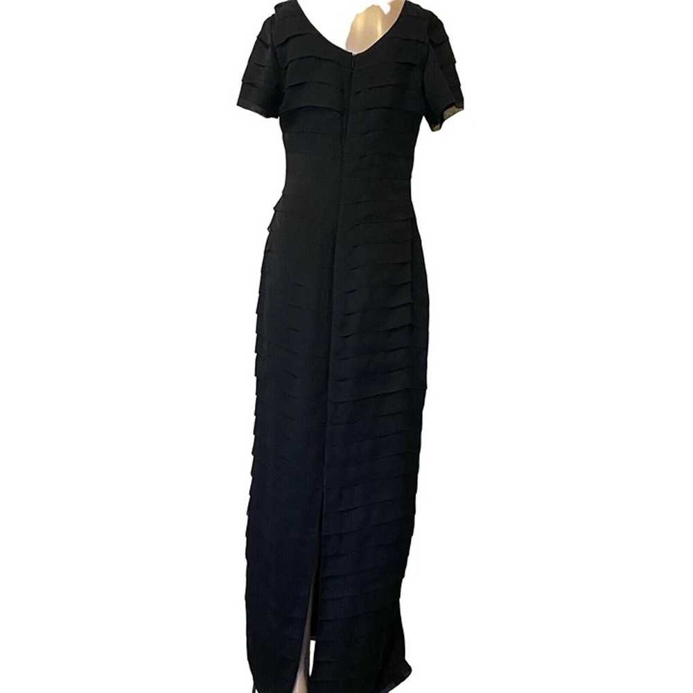 $870 VTG Bespoke Peggy Jennings 4/6 Silk Long Dre… - image 3