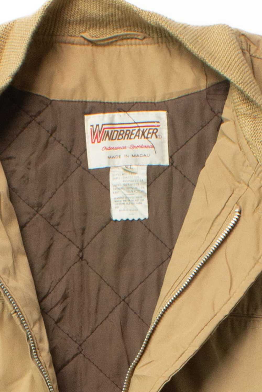 Vintage Tan Windbreaker Brand Jacket (1980s) - image 2