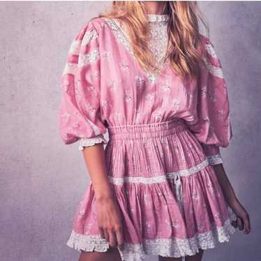 LoveShackFancy Mini Pink Dress