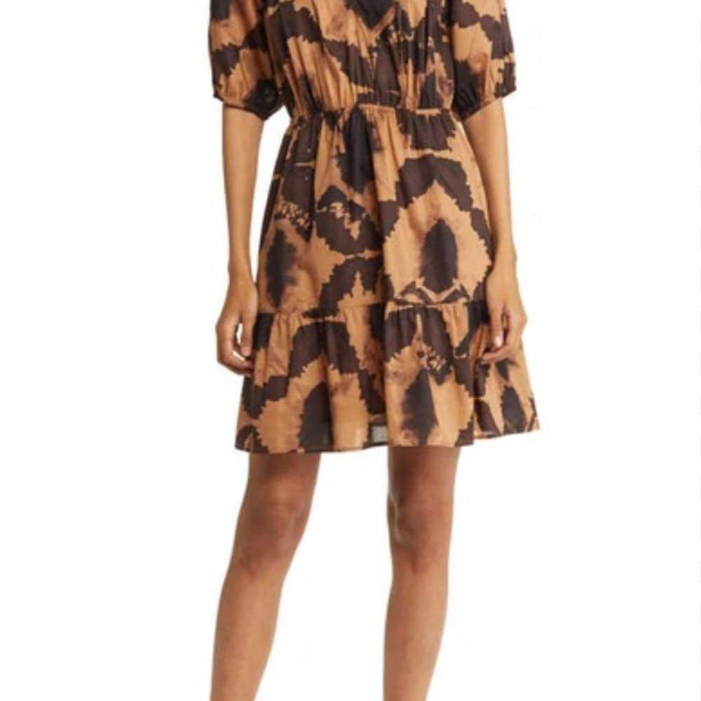 Rails Amabella Puff Sleeve Mini Dress In Tigers E… - image 2