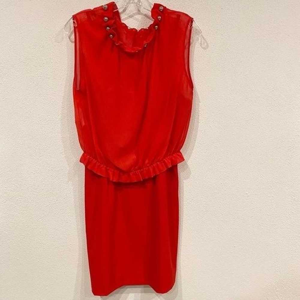 Boutique Moschino Overlay Sheath Dress Size 6 EUC - image 2