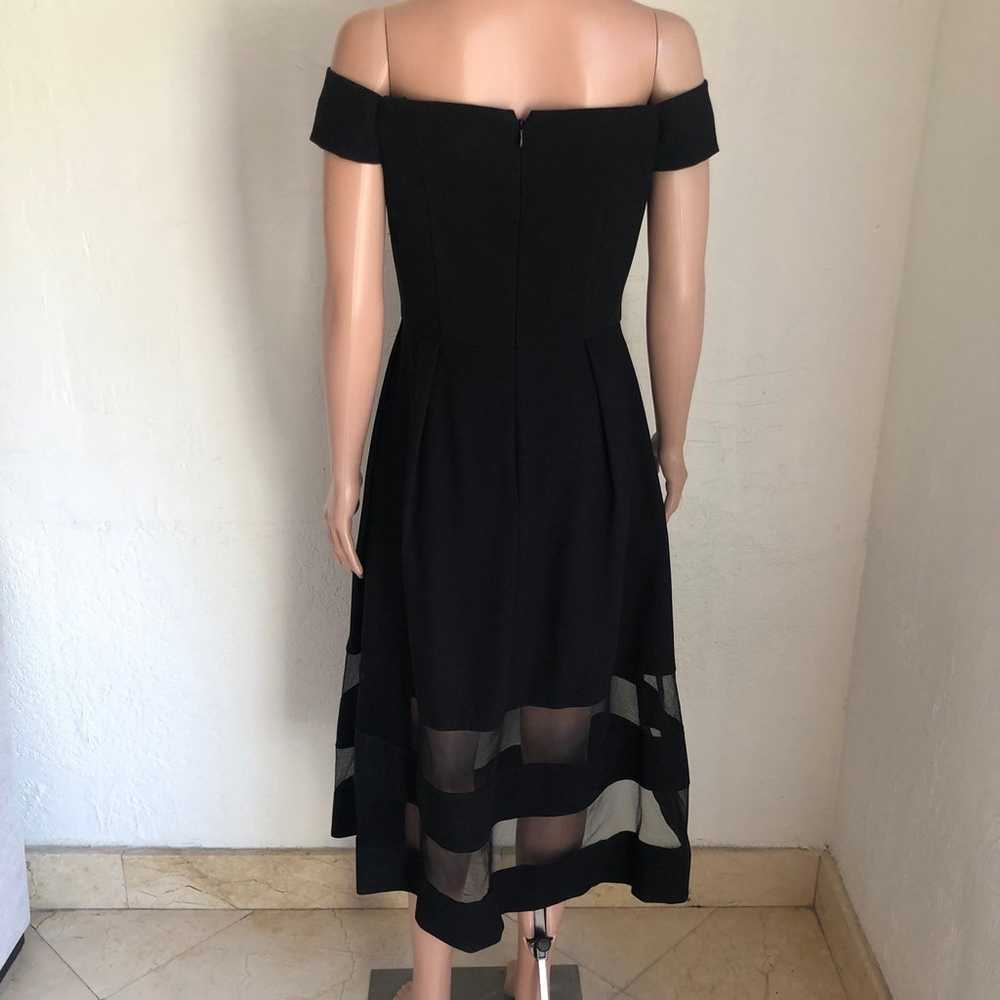 Aidan By Aidan Mattox Black Formal Gown Dress Str… - image 2