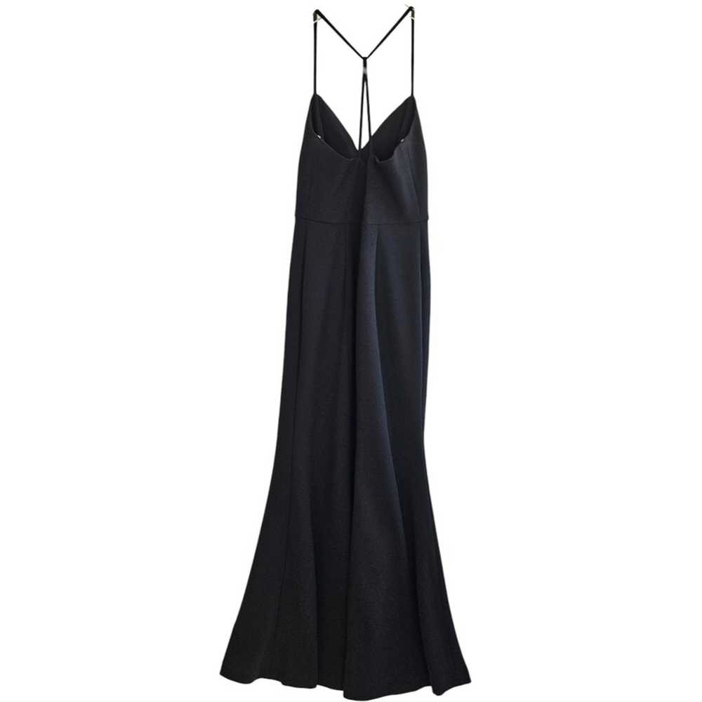 Jenny Yoo Lana Black Crepe Maxi Slit Bridesmaid D… - image 6