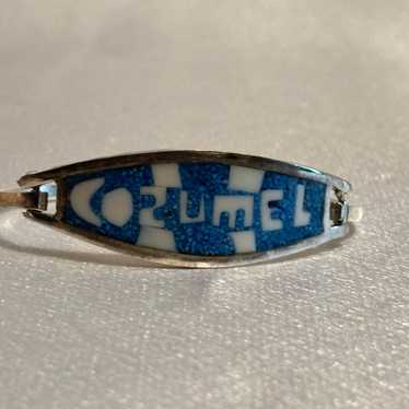 Sterling Silver Inlay Bracelet - image 1