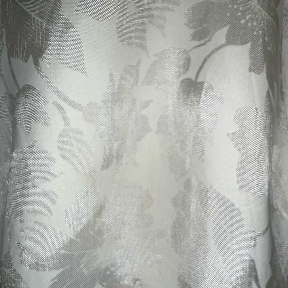 Stunning Vintage 1940s Damask Wedding Gown! - image 10