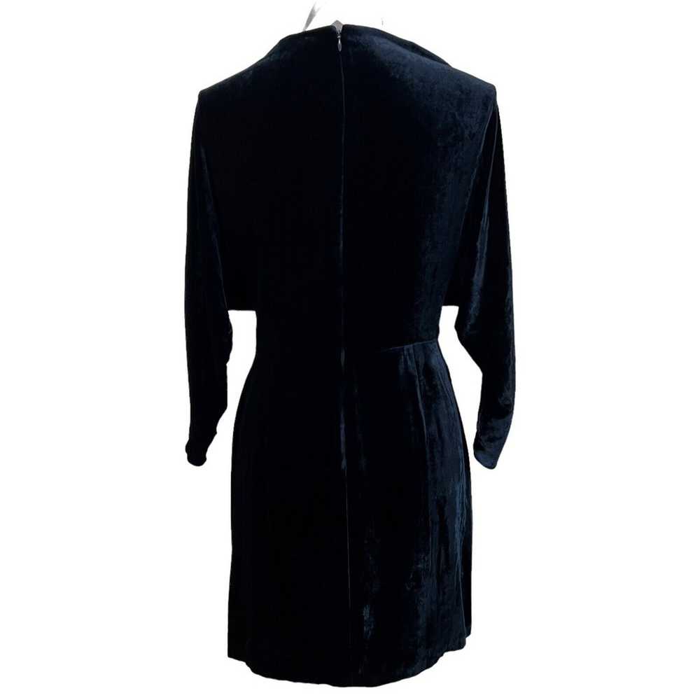 A.L.C. (ALC) Marin Draped Mini Luxe Velvet Dress … - image 4