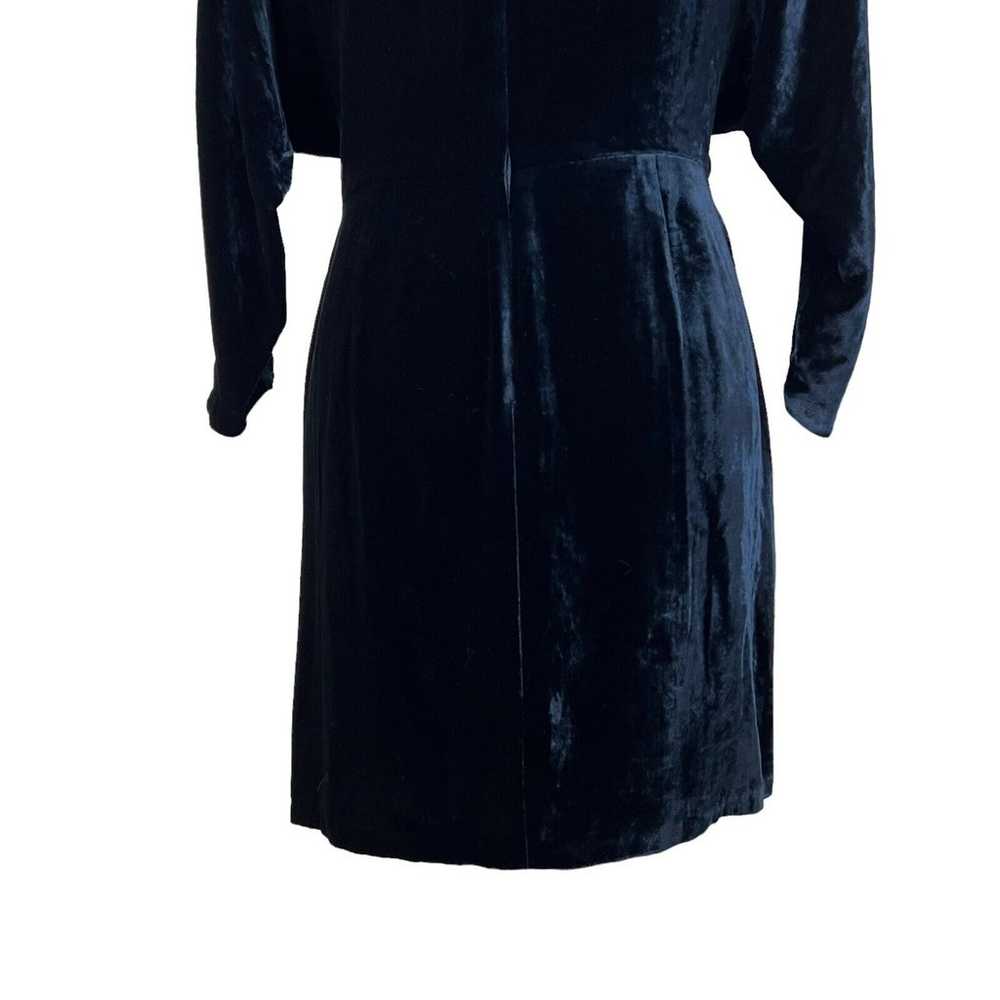 A.L.C. (ALC) Marin Draped Mini Luxe Velvet Dress … - image 5